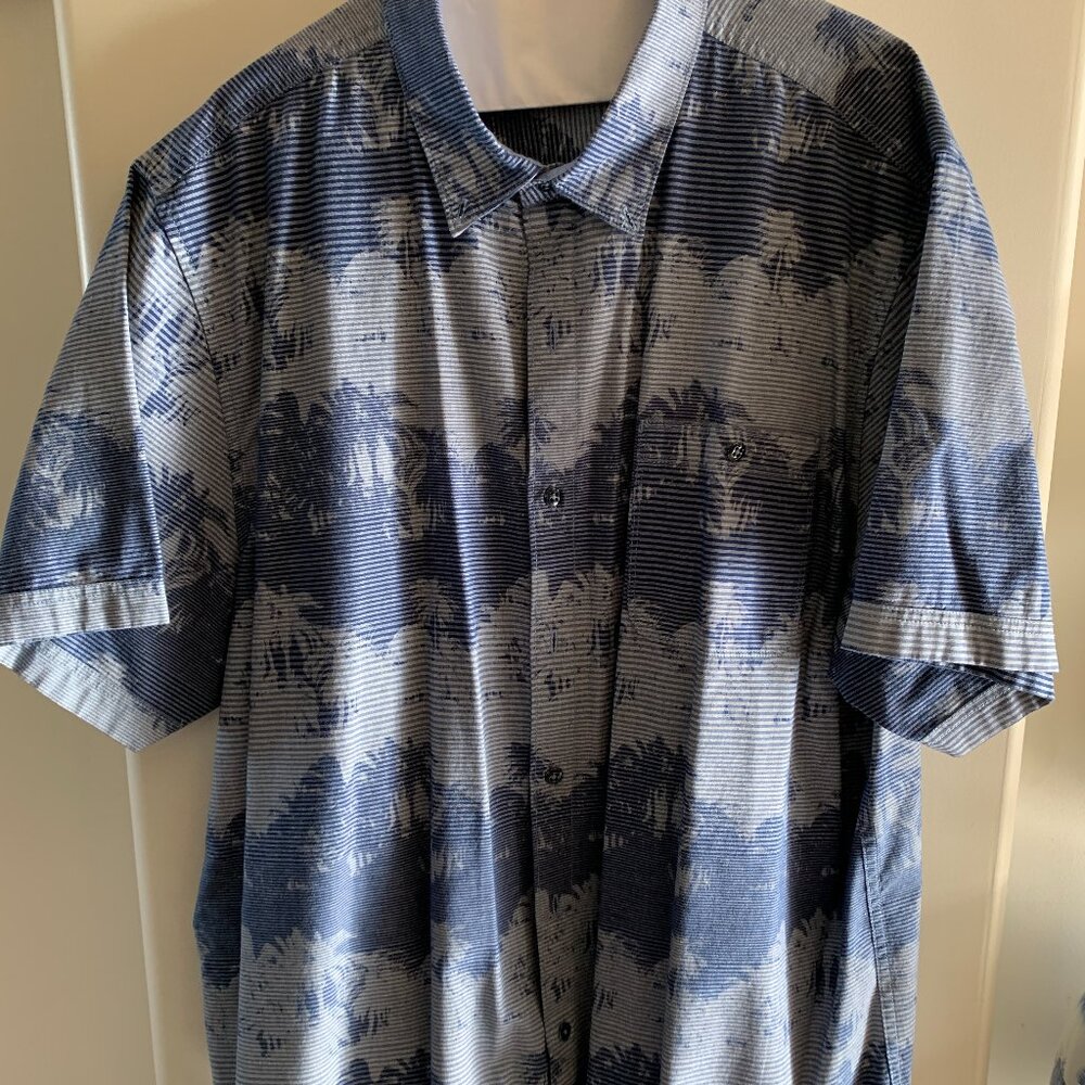 Tommy Bahama Blue Camp Shirt